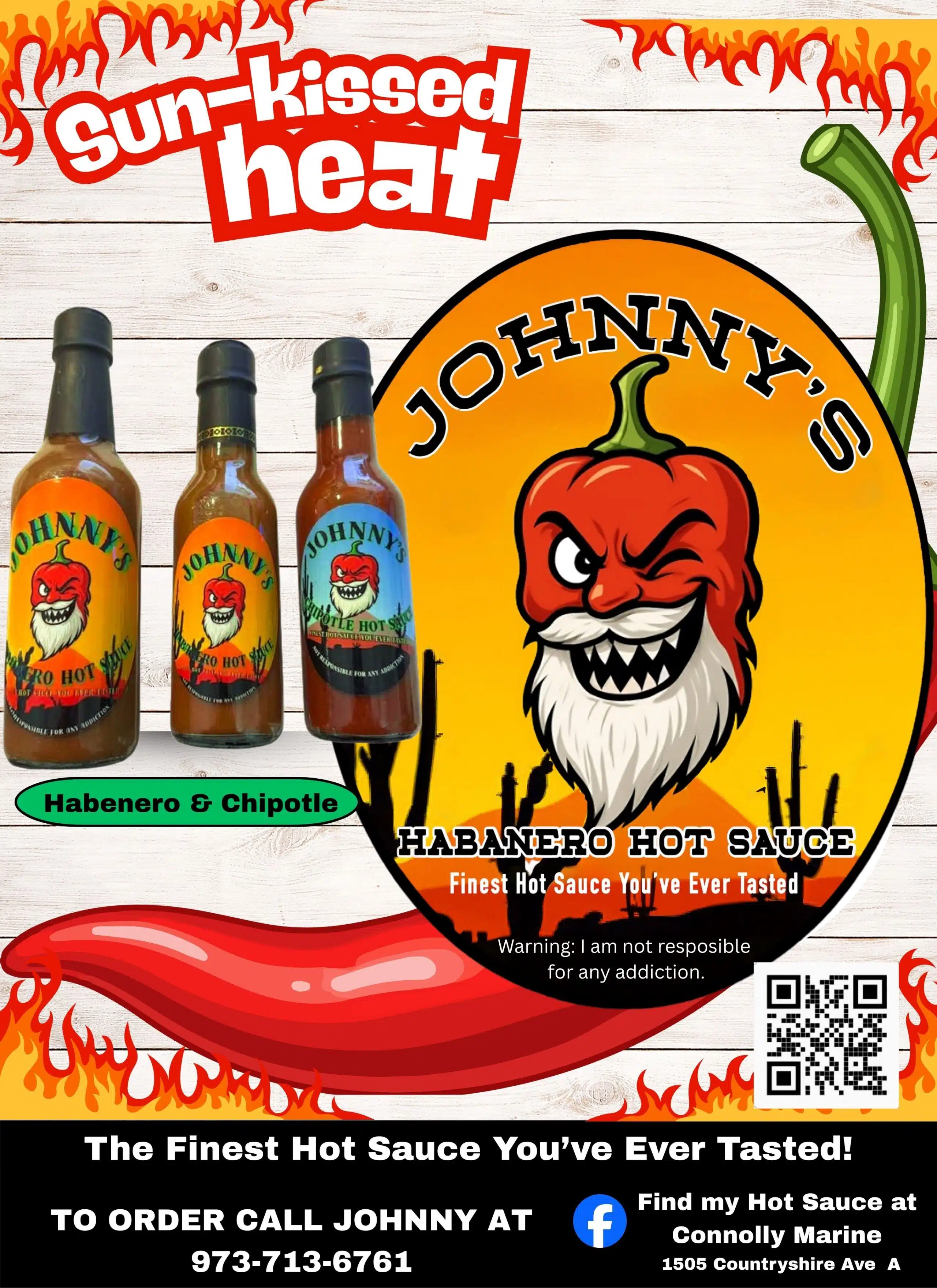 Full PAge Johnny's Hot Sauce (8 x 11 in)